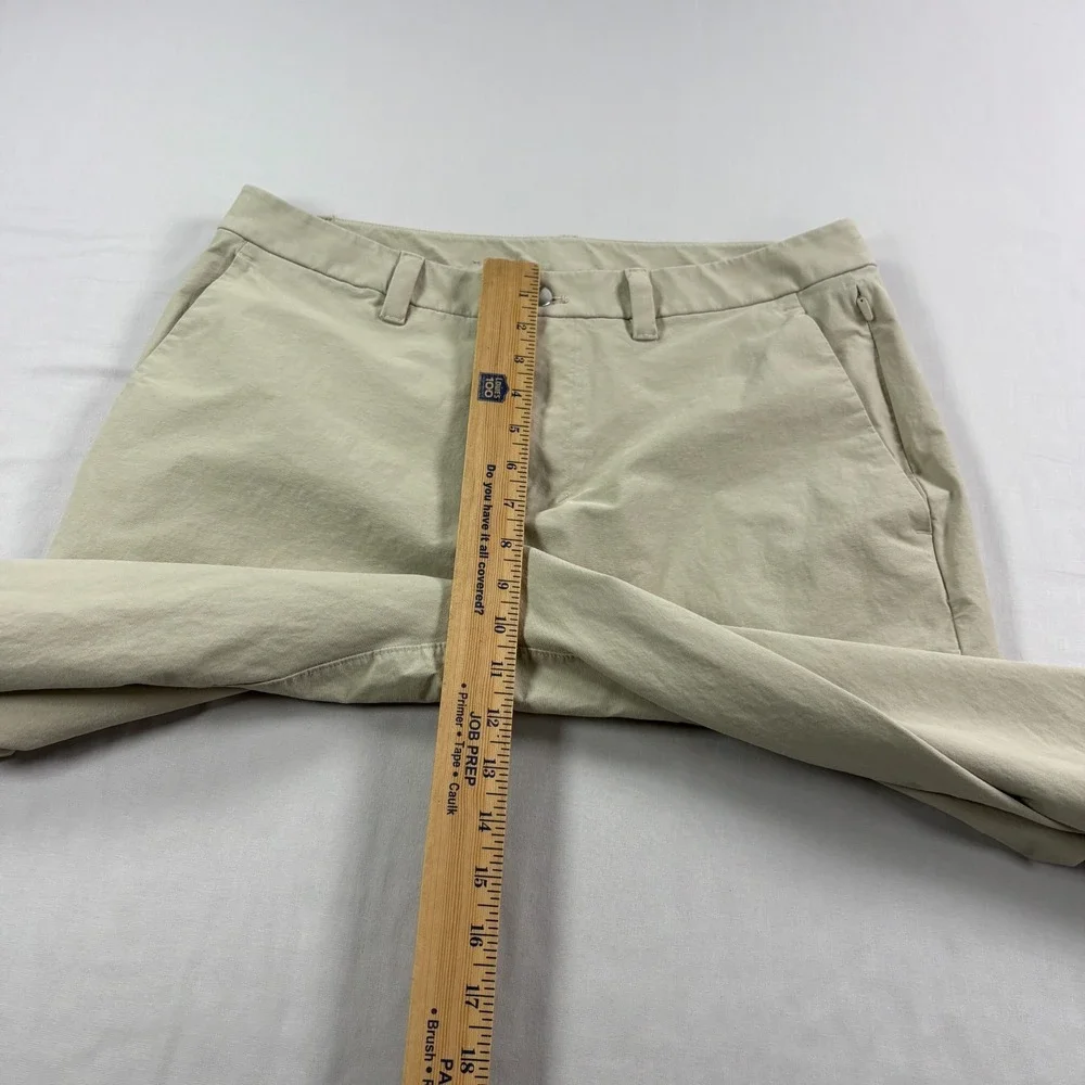 Lululemon ABC Pants Mens 32x30 Beige Chino Slim Tapered Stretch Tech Golf
